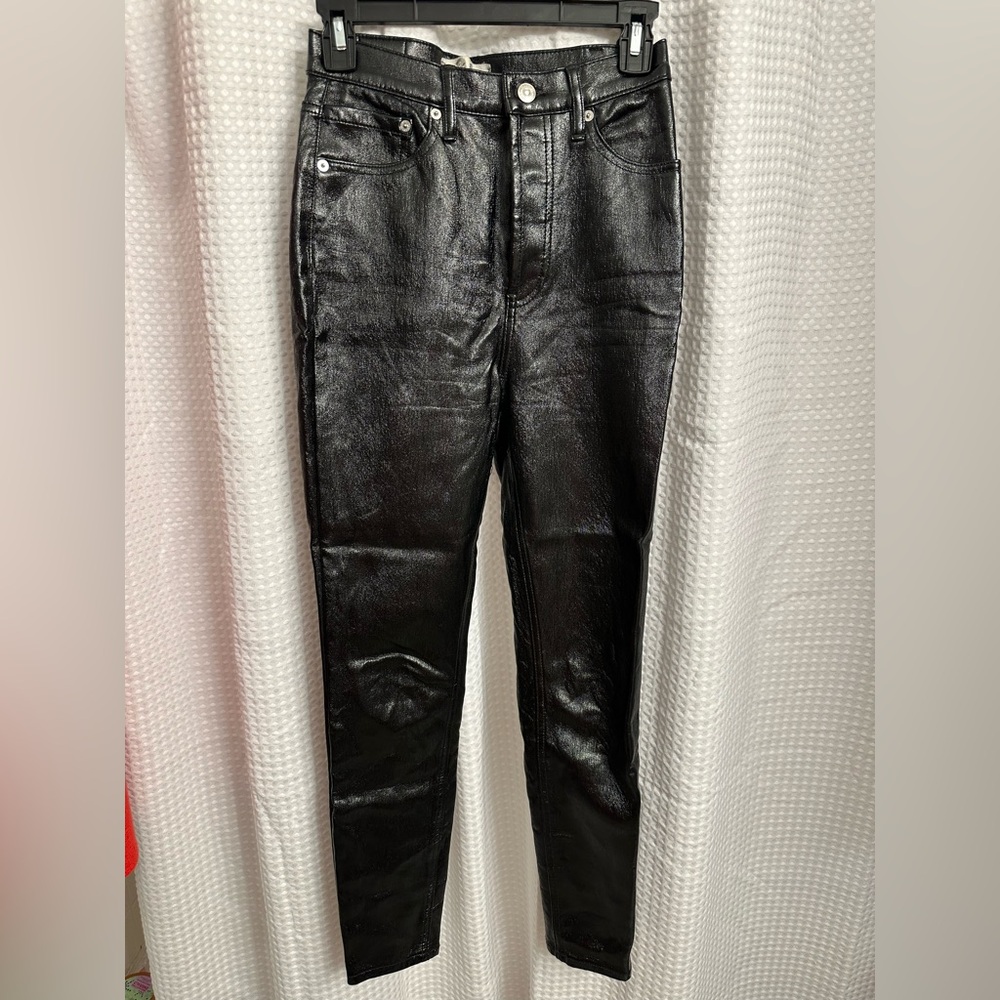 We The Free Women's Shiny Black Skinny Jeans